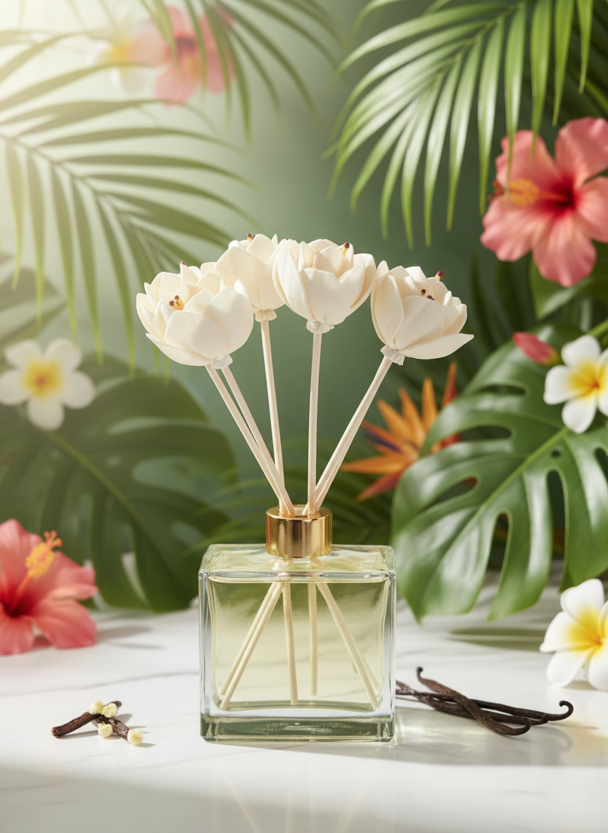 Reed Diffuser Original - (Pink) Vanilla, Citrus & Musk Scent