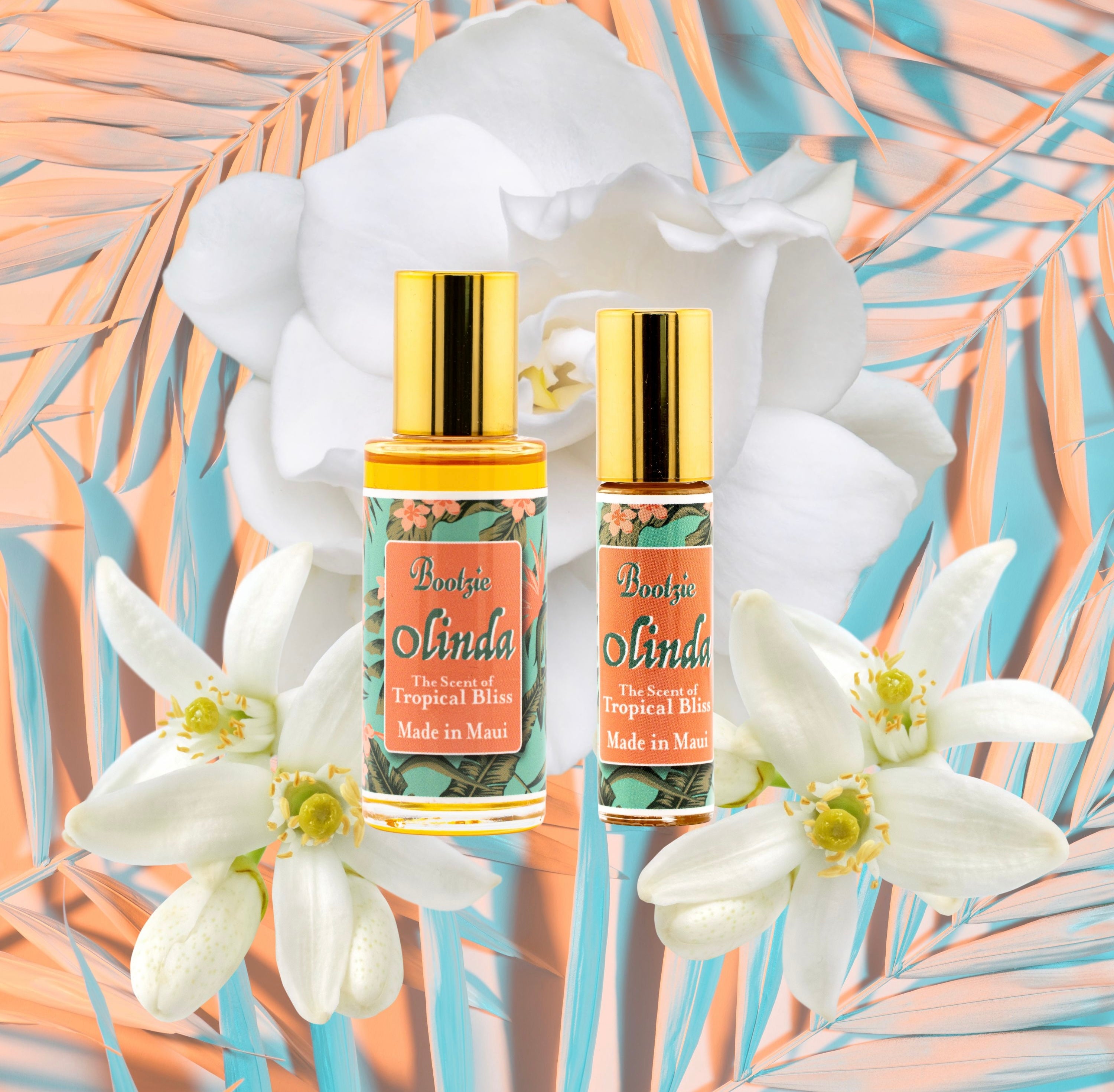 Olinda Hawaiian Perfume Oil “Duo” 1 oz Refill + 10 ml roller