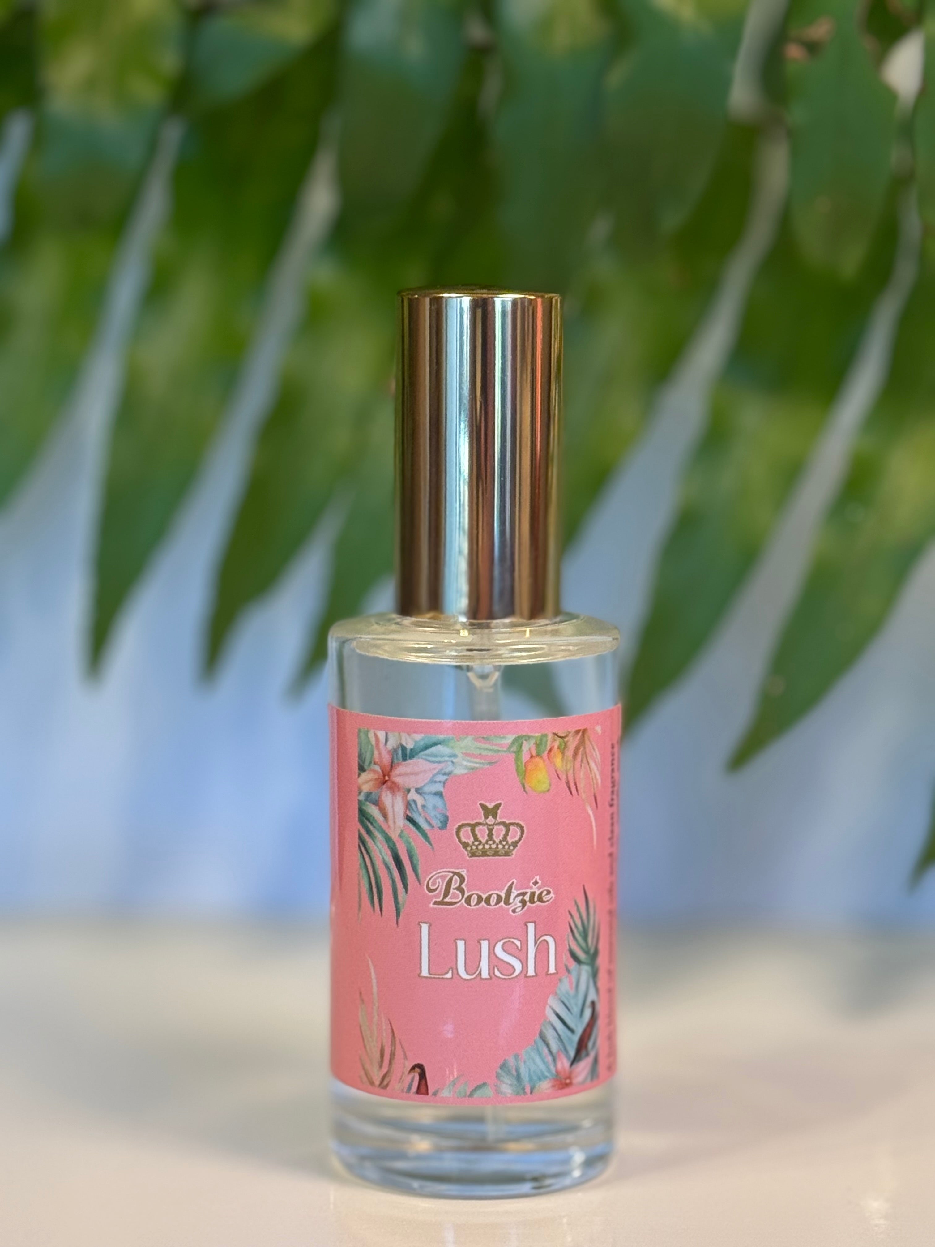 Bootzie “Lush” Mango, vanilla, pink grapefruit, musk blanc, amber. 2 oz EDP Spray