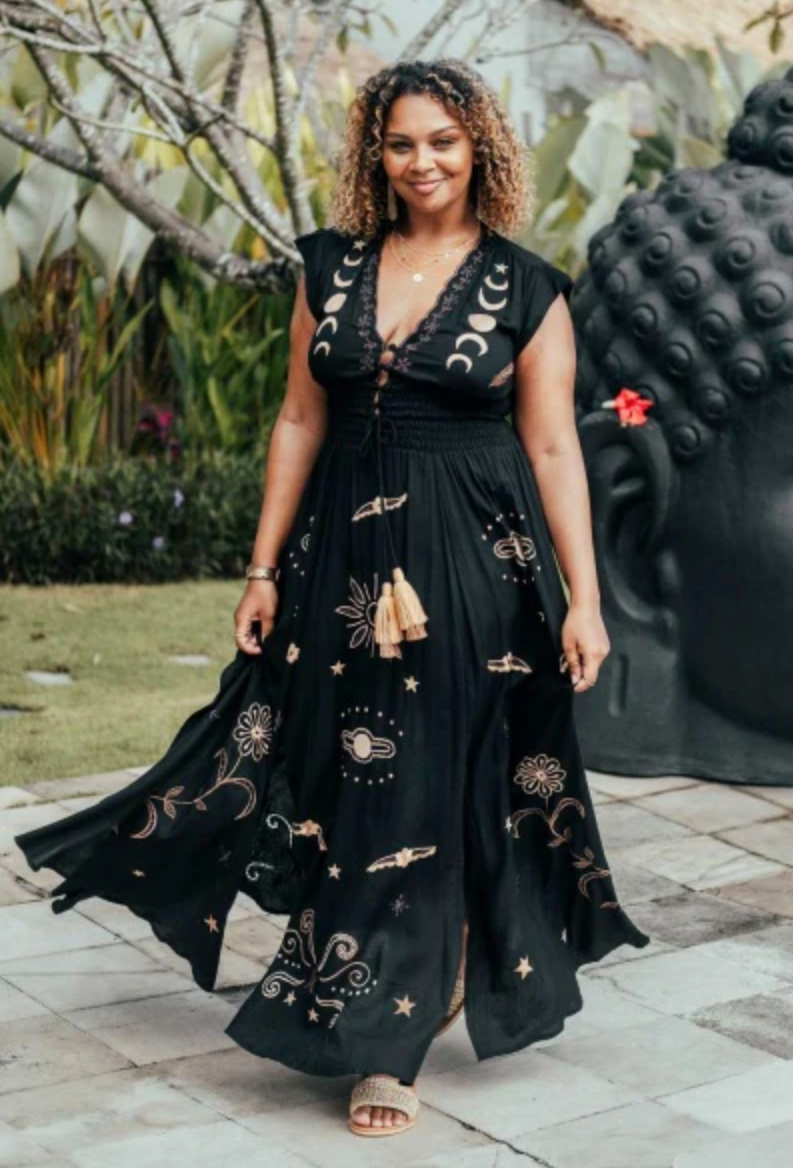 Angelina Gown (Black) by Zaimara made in Malta – Bootzie