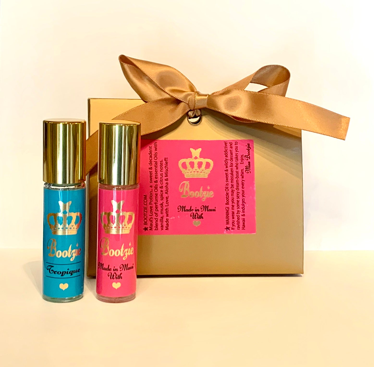 Perfume Oil Gift Set - 1 Original & 1 Tropique (or Colada) Full Size 10ml Roller Ball Bottle - Bootzie