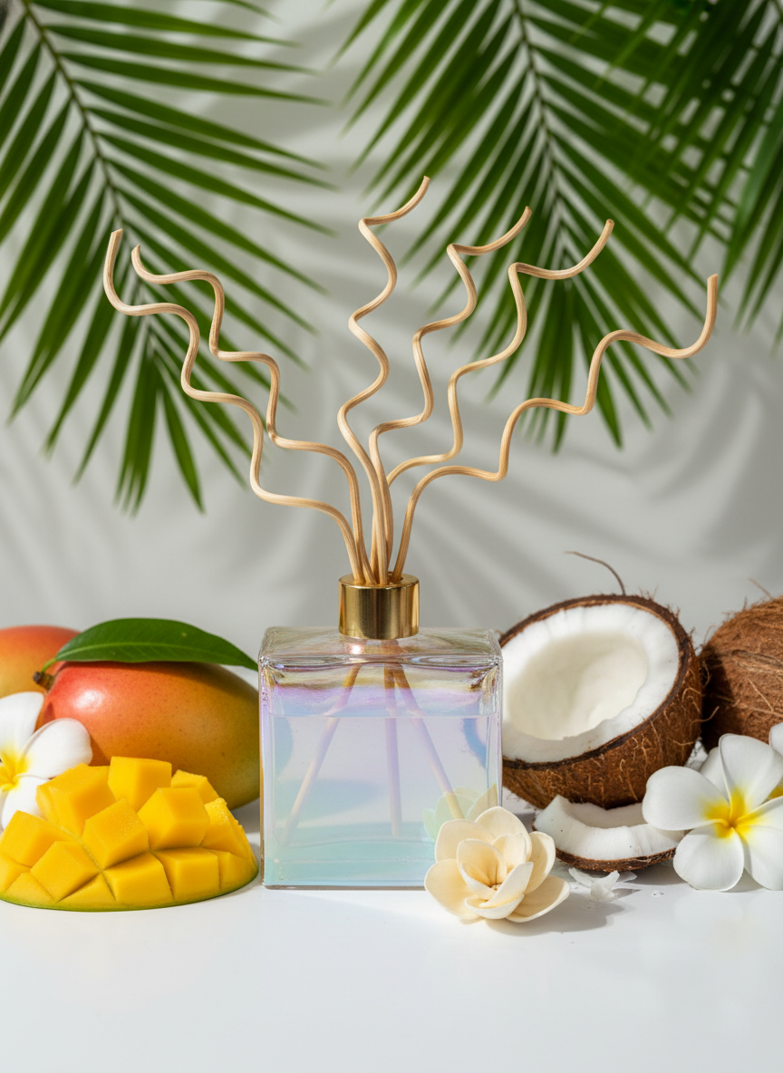 Reed Diffuser Maui - Mango, Vanilla. Musk & Coconut Scent