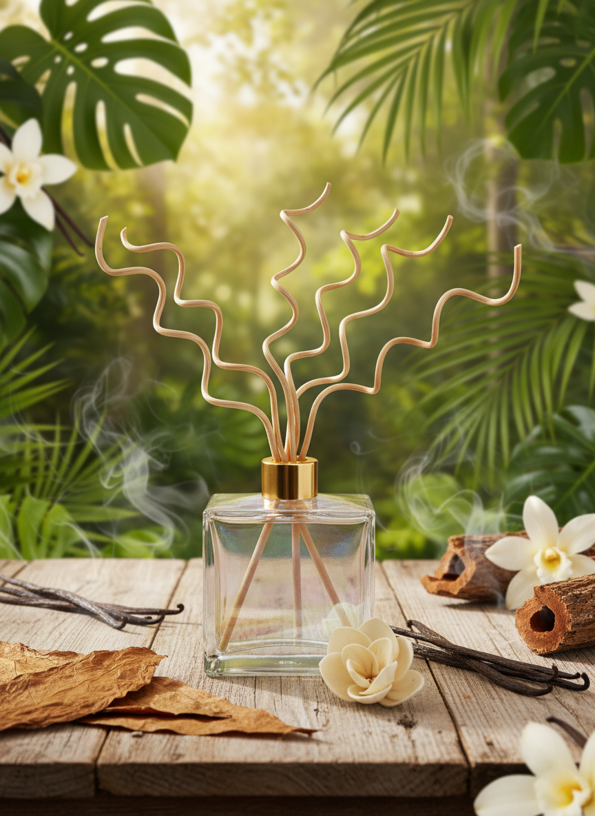 Reed Diffuser Sensual - Vanilla, Sweet Tobacco, & Musk Scent