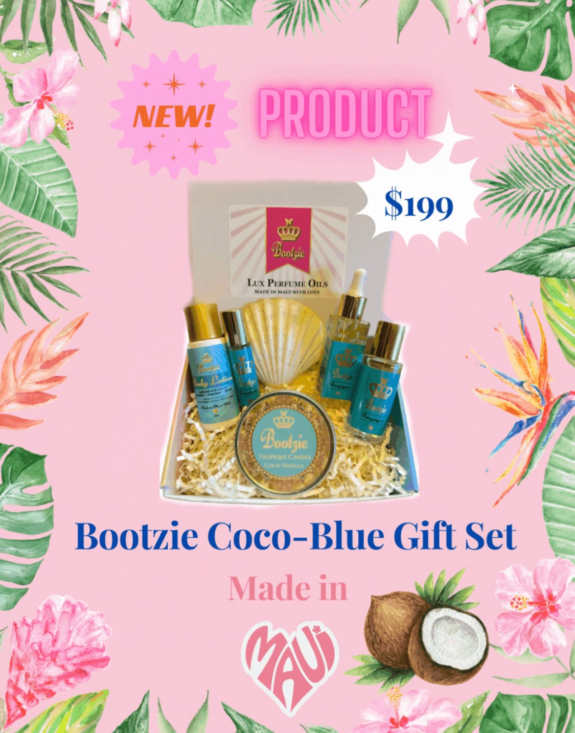 Tropique Coco-Blue Gift Set! New ($240 value) - Bootzie 