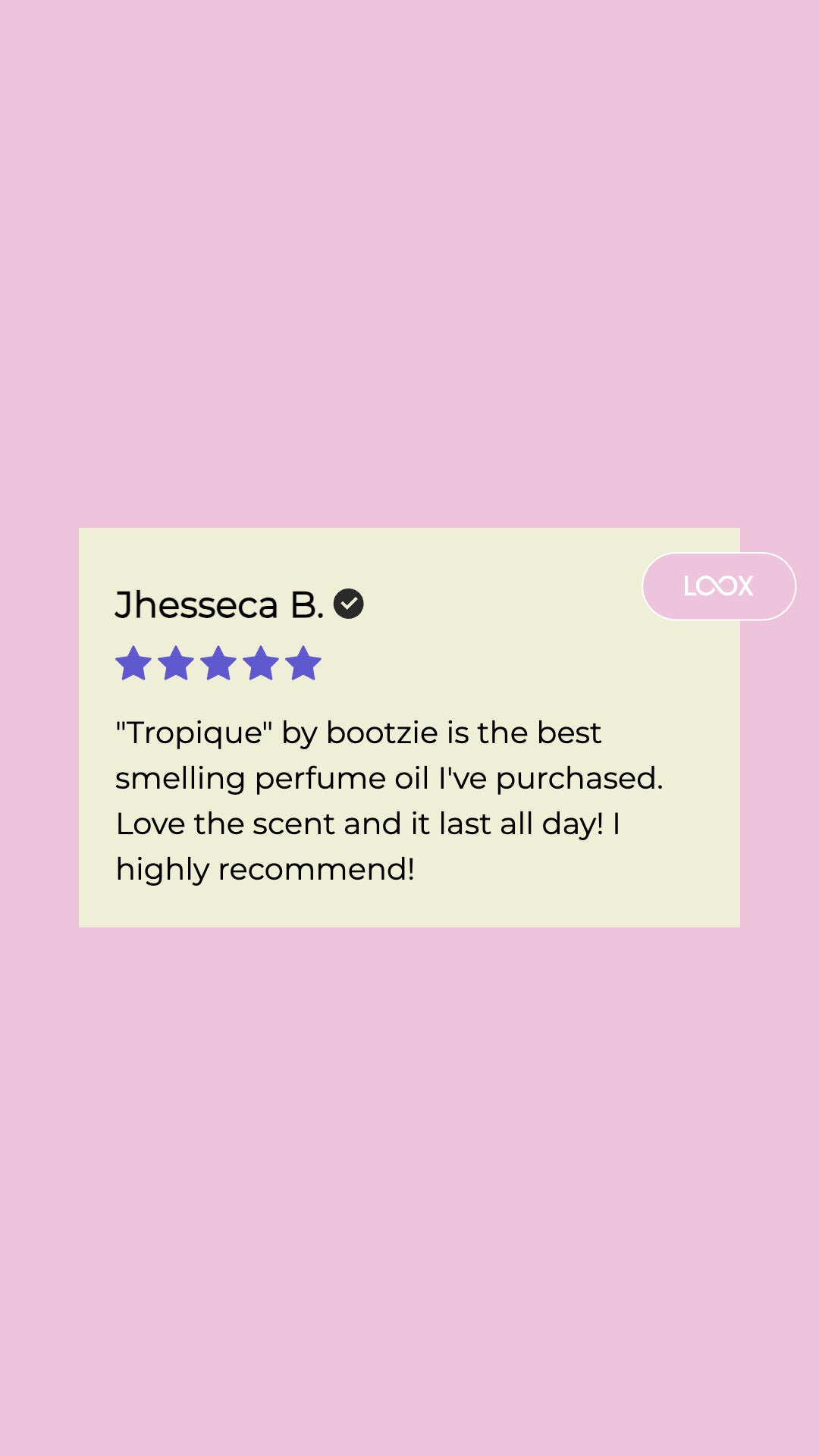 Perfume Oil - Coconut, Vanilla, Musk "Tropique" by Bootzie 10ml roller bottle