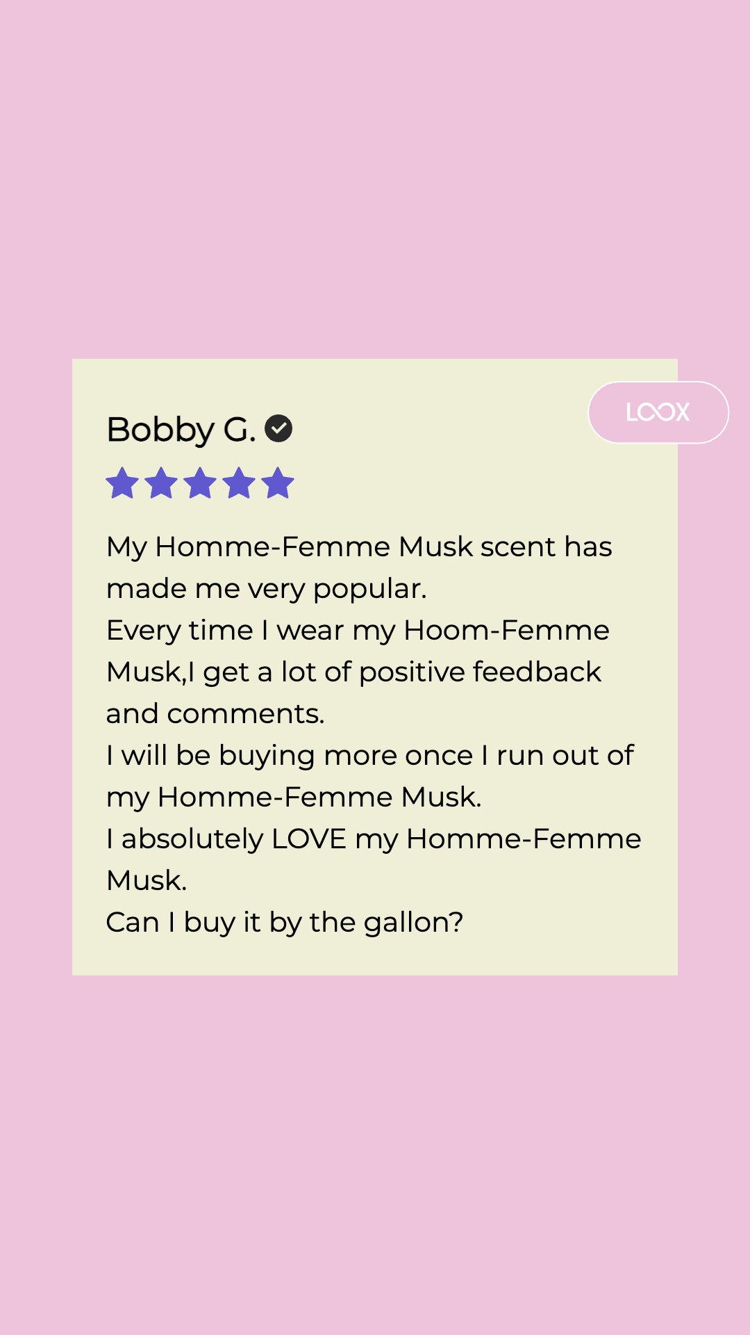 Perfume Oil - Homme Femme - Musk - Shared Scent by Bootzie 10ml