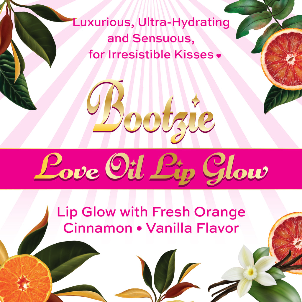 Bootzie - Love Oil Lip Glow- fresh orange/cinnamon/vanilla flavor
